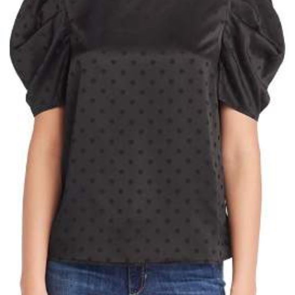 Lucy Paris
Coco Puff-Sleeve Polka Dot Top - Picture 6 of 7